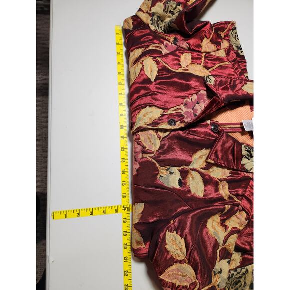 Vtg Coldwater Creek Floral Jacket Womens Small Brocade Tapestry Blazer Roses - Picture 10 of 16